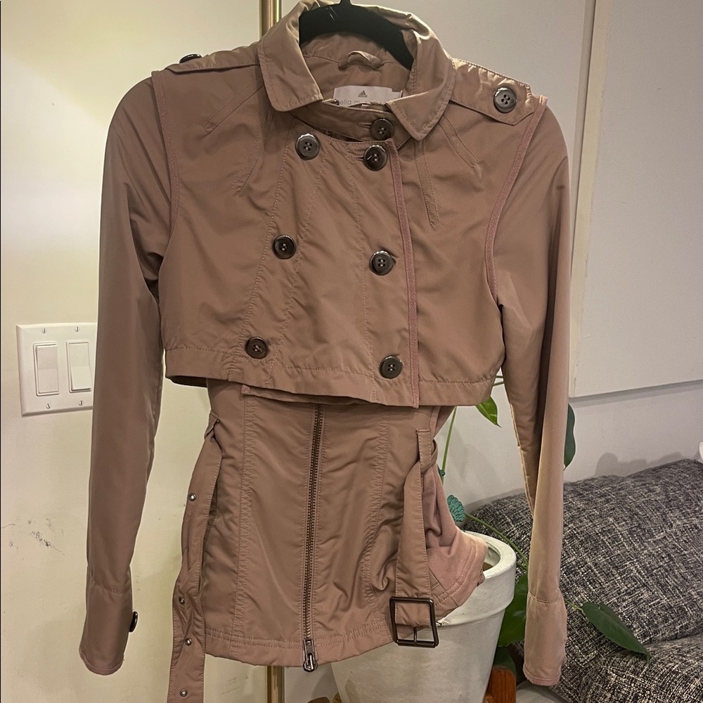 STELLA McCartney for Adidas Mauve Fitted Trench Style Jacket